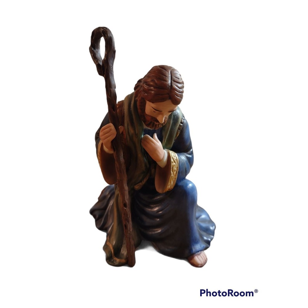 Thomas Kinkade‎ Nativity Father Joseph Figurine, Hawthorne Village, 2002,